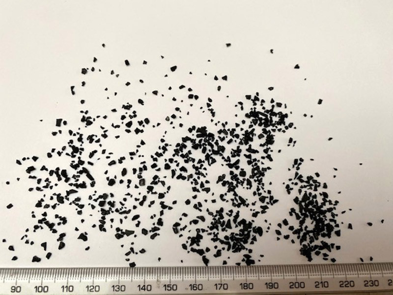 Coconut charcoal gac on sheet